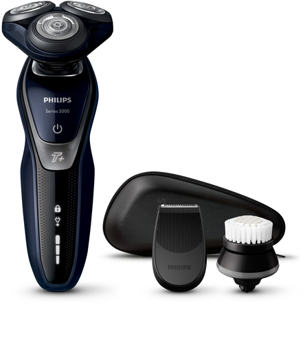 Philips SHAVER Series 5000 S5570/43 men's shaver Rotation shaver Trimmer Blue, Graphite
