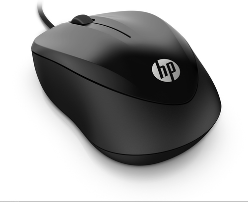HP Wired Mouse 1000 Muis Zwart, afbeelding 5