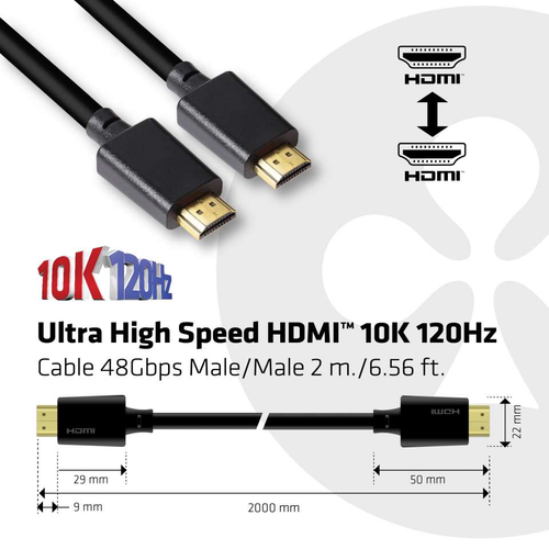 Club 3D Ultra High Speed HDMI 2.1 gecertificeerde kabel male-male, afbeelding 4
