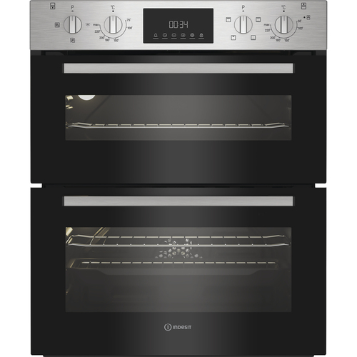 Indesit Dui 10D IX Built Under Electric Double Oven - Stainless Steel - A/A Rated, Stainless Steel - image 1