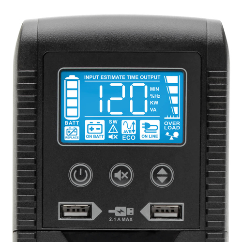 UPS Interactivo con USB ECO1500LCD 1440VA/900 TRIPP-LITE ECO1500LCD