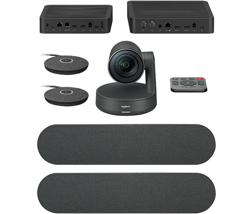 960-001225 SISTEMA DE VIDEOCONFERENCIA LOGITECH RALLY PLUS ALL IN ONE 4K 30FPS ZOOM 15X HD 2 MIC 2 SPEAKERS IDEAL PARA SALAS GRANDES Y EXTRA GRANDES 960-001225