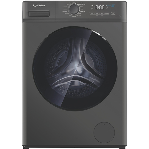 Indesit MyTime Idma 8564S MY Time UK 8Kg/5Kg Washer Dryer with 1400 rpm - Silver - D Rated [Wash&Dry], A Rated [Wash Only], Silver - image 1