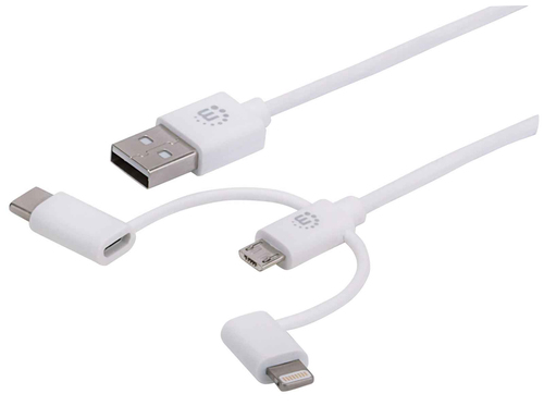 353434 CABLE MAN LIGHTNING USB-C MICROUSB A USB 3 EM 1 1M 353434