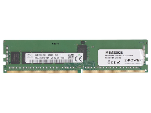 2-Power 2P-01AG608 mälumoodul 8 GB 1 x 8 GB DDR4 2400 MHz ECC