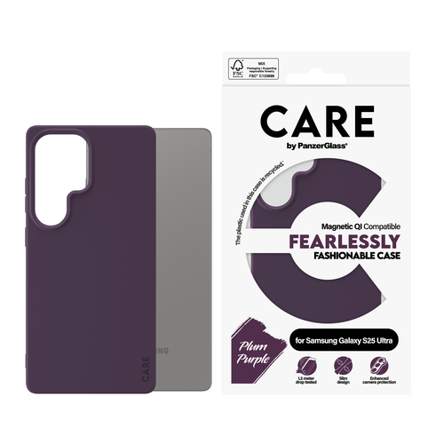 PanzerGlass CARE™ by PanzerGlass® Case Plum Purple w. Qi Compatible Samsung Galaxy S25 Ultra – image 2
