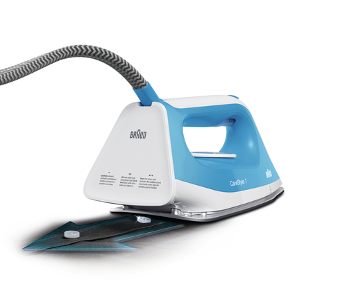 Steam Iron, 5.5 Bar Carestyle 1, Blue - Braun - image 2