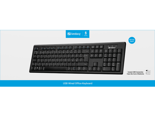 Sandberg USB Wired Office Keyboard Nord – image 2