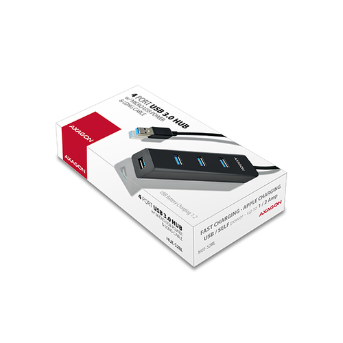 AXAGON N HUE-S2BL - Hub - 4 Ports USB-Hubs - USB 32 - 4 - Schwarz – Foto 6 von 11