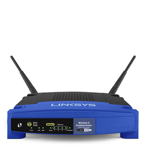 Linksys WRT54GL wireless router Fast Ethernet Black, Blue