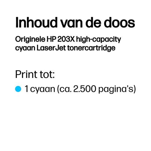 HP Toner cyaan 203X (CF541X) – Foto 4 van 4