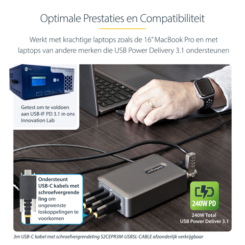 STARTECH 4-Port USB-C Charger 240W, afbeelding 7