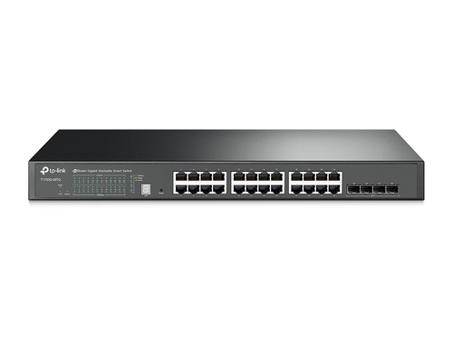 TP-Link T1700G-28TQ сетевой коммутатор Управляемый L2+ Gigabit Ethernet (10/100/1000) Черный