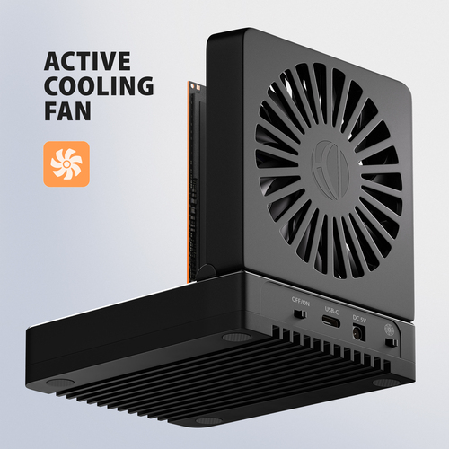 Axagon ADSA-M2C22 USB-C 20Gbps Dual M.2 NVMe & SATA SSD Docking and Cloning Station – image 9