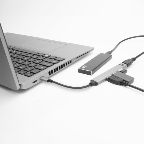 ACT Connectivity USB-C hub, 3x USB-A 2.0 en 1x USB-A 3.0 usb-hub, afbeelding 2