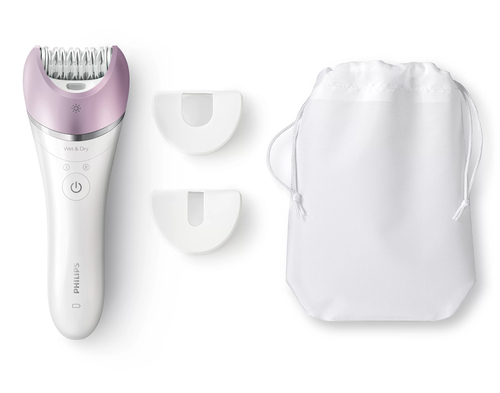 Philips Satinelle Advanced BRE615/00 epilator 32 tweezers Pink, White – image 1