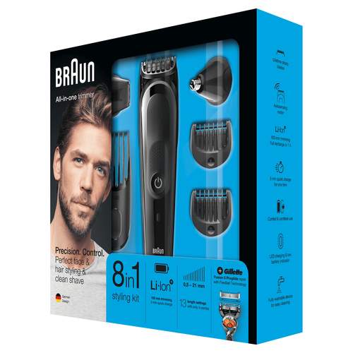 Braun Multigroomer 8-in-1 All-in-one trimmer MGK5060, Beard Trimmer & Hair Clipper, Detail Trimmer – image 5