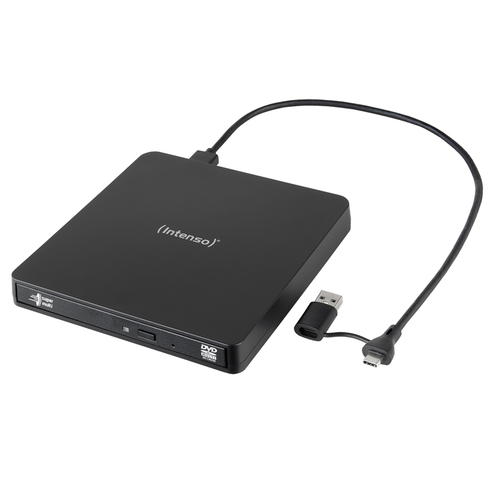 Intenso EOD 400D Slim Externe DVD-brander Retail Micro-USB 3.2 Gen 1 (USB 3.0) Zwart – Foto 10 van 11