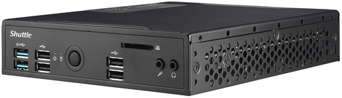 Shuttle XPC slim Barebone DS10U, Celeron 4205U, 1xHDMI,1xDP,1x VGA, 2x LAN,1xCOM, 8x USB, fanless, 24/7 permanent operation – image 6