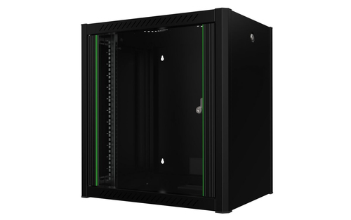 Lanview RWP12U45BL rack cabinet 12U Wall mounted rack Black