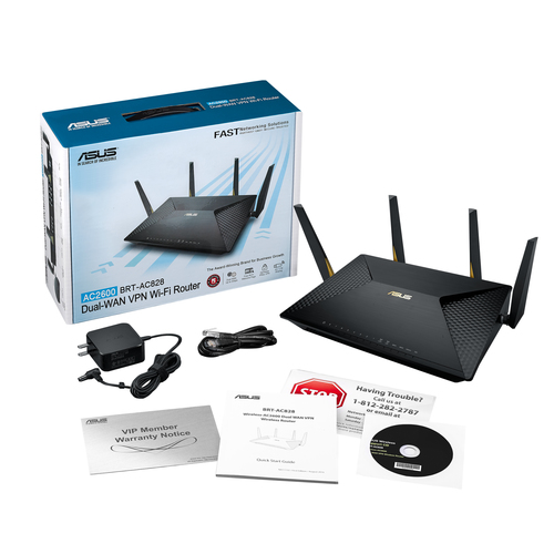 ASUS BRT-AC828 wireless router Gigabit Ethernet Dual-band (2.4 GHz – image 2