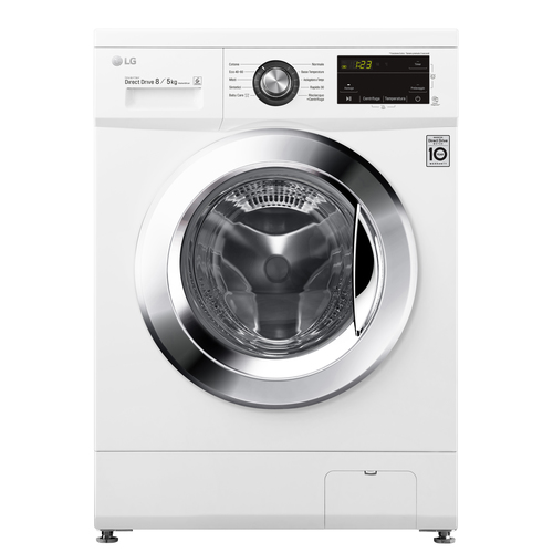 LG F4J3TM5WE.ABWQPIS washer dryer Freestanding Front-load White