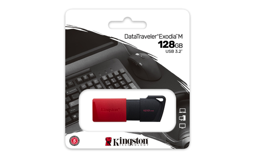 Kingston Technology DataTraveler Exodia M 128GB USB 3.2 Flash Drive - Black - image 6