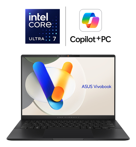 ASUS Vivobook S14 S5406SA-QD070W Copilot+ PC Intel Core Ultra 7 Ноутбук 35,6 cm (14") WUXGA 16 GB LPDDR5x-SDRAM 1 TB Твердотельный накопитель (SSD) Wi-Fi 7 (802.11be) Windows 11 Home Черный