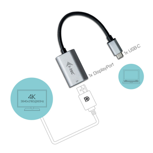 i-tec USB-C > Metal DisplayPort adapter, afbeelding 3
