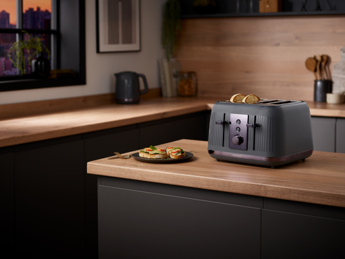 Kenwood Dusk Toaster, 4 Slot Toaster, Reheat, 5 Browning Settings, Defrost and Cancel Functions, Pull Crumb Tray, TFP30.000GY, 1800W, Slate Grey - image 4