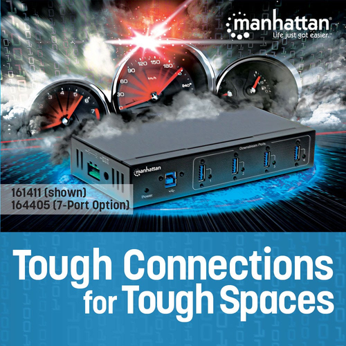 Manhattan 7-Port USB3.0 Hub Industrieanwendungen, afbeelding 2