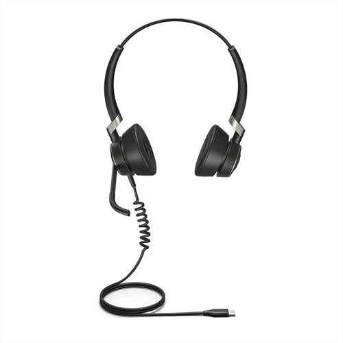 Jabra Engage 50 Wired Over-the-head Stereo Headset - Binaural - Supra-aural - 32 Ohm - 20 Hz to 20 kHz - 120 cm Cable - No