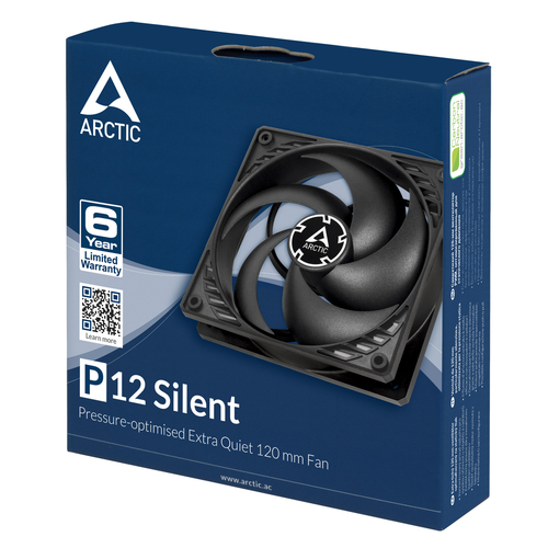 Arctic P12 Silent 120mm PC Case Cooling Fan - Black - image 5