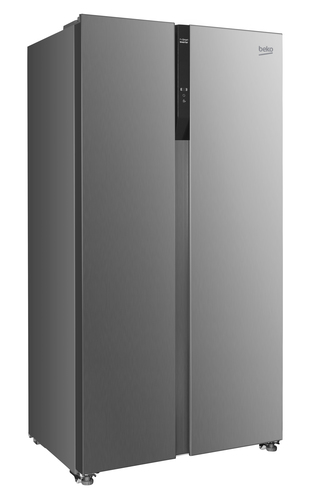 Beko ASL1532PX Frost Free American Fridge Freezer - Brushed Steel - D Rated, Stainless Steel - image 2