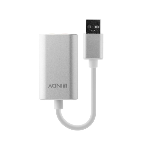 Lindy 42926 audio-omzetter Zilver, Wit, afbeelding 2