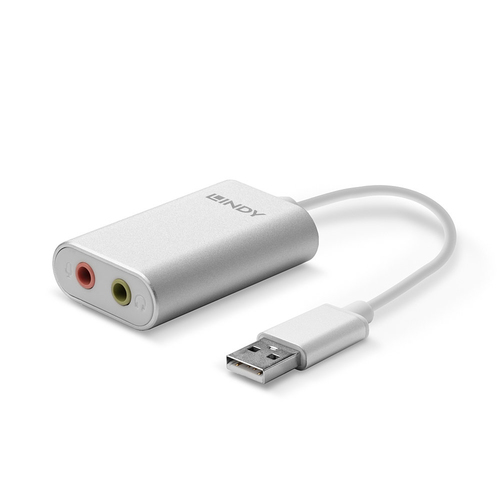 Lindy 42926 audio-omzetter Zilver, Wit, afbeelding 3