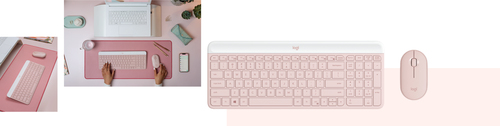 Logitech 920-011312 teclado Ratón incluido Oficina RF inalámbrico QWERTY Español Rosa imagen 7