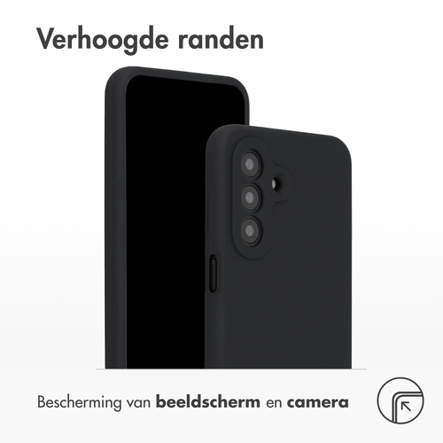 Accezz Liquid Silicone Backcover Samsung Galaxy A27 (5G) - Zwart, afbeelding 4