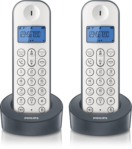 Philips D1212WG/FT telephone DECT telephone Caller ID Grey, White – image 3