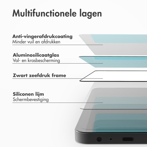 Accezz Gehard Glas Full Cover Screenprotector met applicator Samsung Galaxy S24 Plus, afbeelding 4
