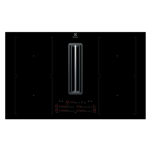 Electrolux KCC84453CK Черный Встроенный 83 cm Плита с зонами индукции 4 зона(ы) Встроенный капюшон