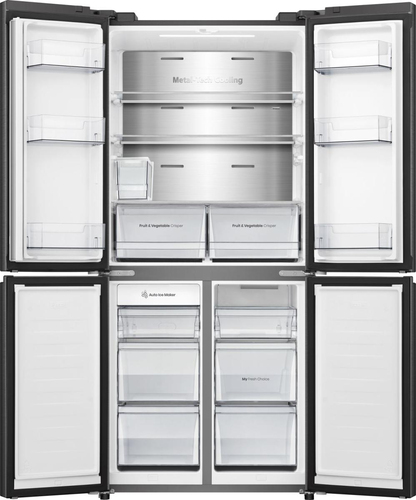 Hisense PureFlat Slim RQ5P470SYFD Fridge Freezer - Black - image 6