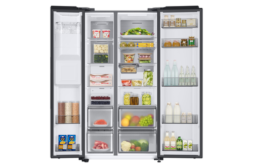 Samsung RS68CG885EB1 side-by-side refrigerator Black – image 3