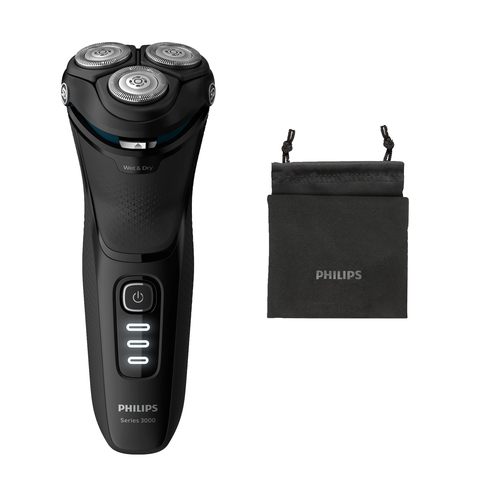 Philips 3000 series Shaver series 3000 S3233/52 Wet or dry electric shaver with handy travel pouch – image 3