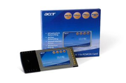 Acer WLAN PCMCIA Card IEEE802.11b Wi-Ficertification up to 11Mbps 2.4