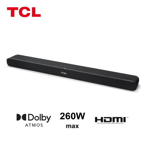 TCL 8 TS8111 динамик звуковой панели Черный 2.1 канала 260 W