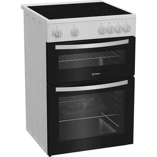 Indesit ITE6VMW 60cm Wide Single Oven Electric Cooker with Ceramic Hob - White - A Rated, White - image 7
