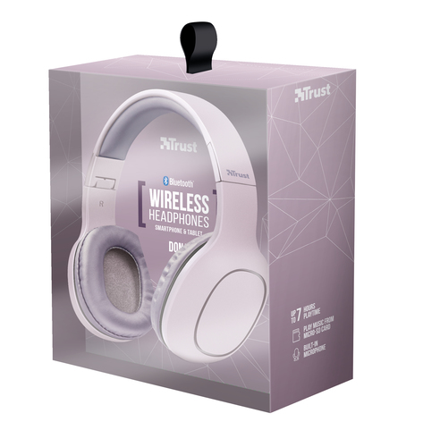Trust Dona Headset Wired & Wireless Head-band Calls/Music Bluetooth Pink – image 7