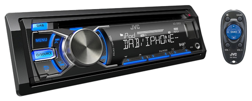 JVC KD-DB95ATE car media receiver Black
