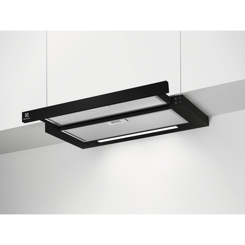 Electrolux LFP616K Semi built-in (pull out) Black, Grey 600 m³/h